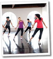 Haciendo ejercicio con el Dancing Gym
